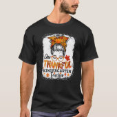 thankful kindergarten teacher fall thanksgiving me tシャツ (正面)