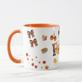 Thankful Mama Fall Mug – Cozy Autumn Pumpkin & Lea マグカップ (左)