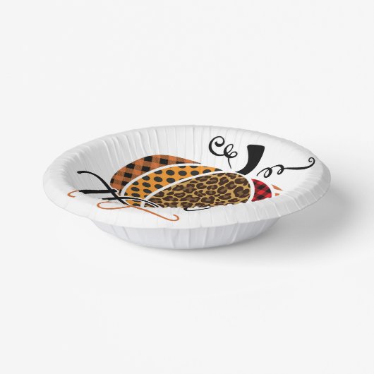 Thankful Patchwork Pumpkin ペーパーボウル (傾斜あり)