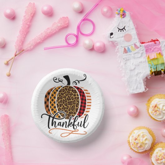 Thankful Patchwork Pumpkin ペーパーボウル (パーティー)