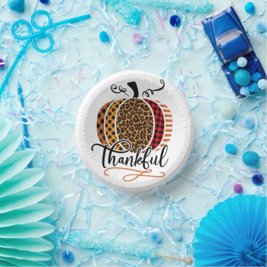 Thankful Patchwork Pumpkin ペーパーボウル (パーティー)