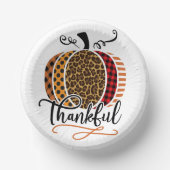 Thankful Patchwork Pumpkin ペーパーボウル (正面)