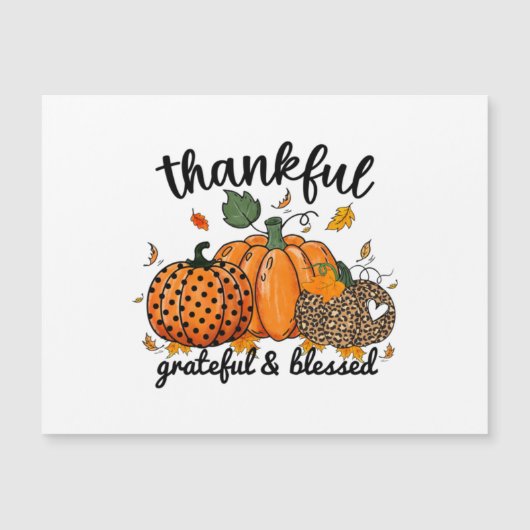 Thankful Pumpkin Grateful And Blessed  (正面)
