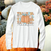 Thankful Pumpkin Long Sleeve Tshirt Tシャツ