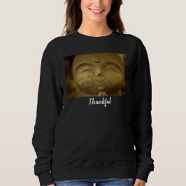   Thankful Smiling Happy Buddha  Women's スウェットシャツ