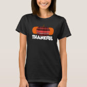 Thankful Thanksgiving Pumpkin Flannel   Tシャツ (正面)