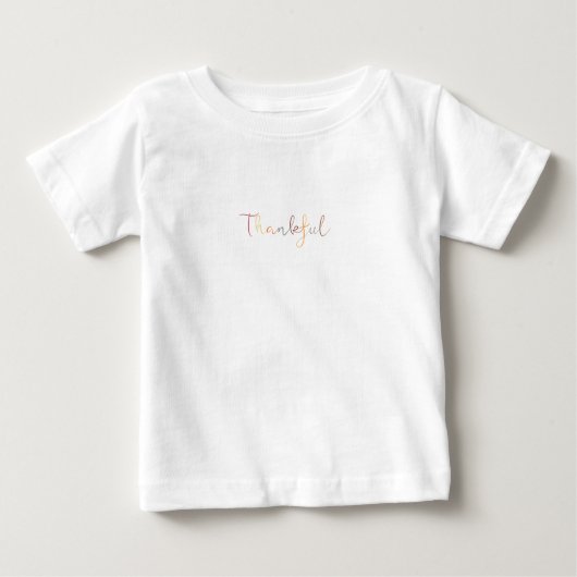 Thankful Thanksgiving Tee for Toddlers  ベビーTシャツ (正面)