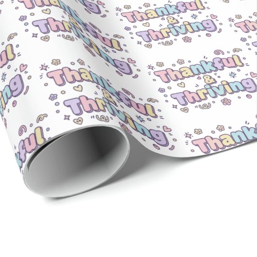 Thankful & Thriving Wrapping Paper ラッピングペーパー (ロールコーナー)