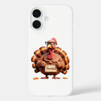 Thankful Turkey Design – Funny Holiday Art iPhone 16ケース