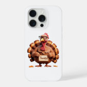 Thankful Turkey Design – Funny Holiday Art iPhoneケース (裏面)