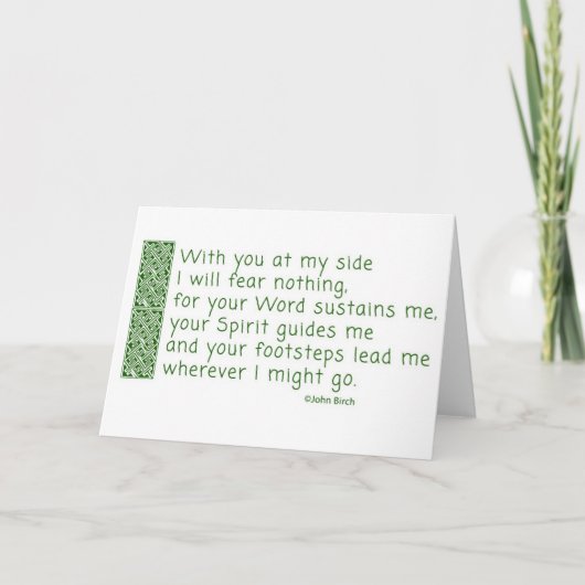 thankfulnessの祈りの言葉 サンキューカード (正面)