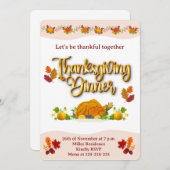 'Thankgiving' Flat Card (正面/裏面)