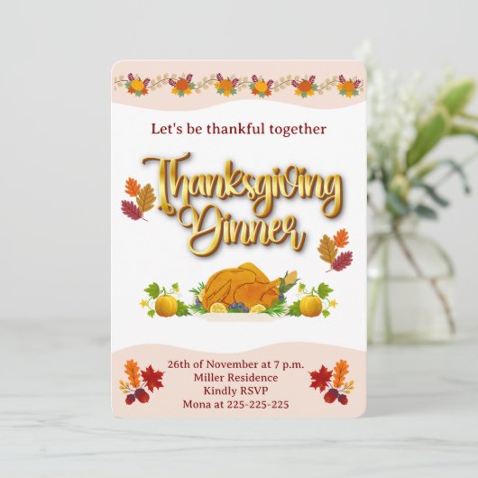 'Thankgiving' Flat Card (スタンド正面)