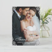 Thanks 結婚 You Lace 縁ど Coule写真 サンキューカード (スタンド正面)