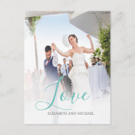 Thanks 結婚 You Photo エレガント Love ポストカード