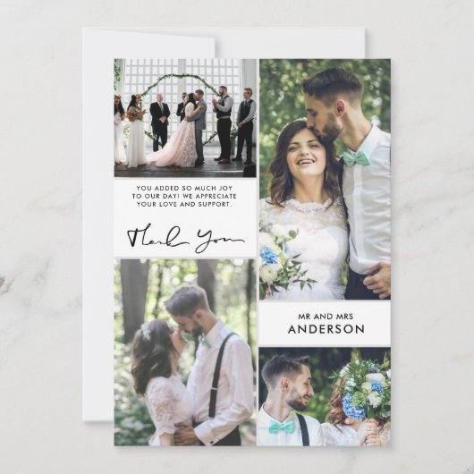 Thanks 結婚 You Photo Collage (正面)