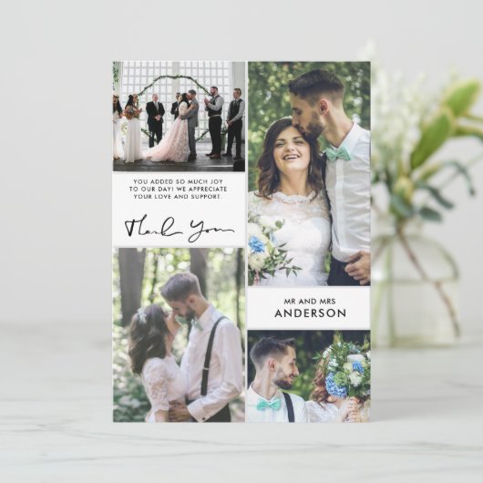 Thanks 結婚 You Photo Collage (スタンド正面)