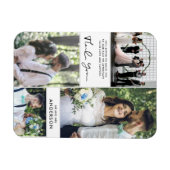 Thanks 結婚 You Photo Collage マグネット (横)