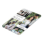 Thanks 結婚 You Photo Collage マグネット (左側)