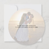 Thanks 結婚 You Photo Flat Round Card サンキューカード (裏面)