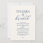 Thanks A Brunch, Modern Classy Wedding 招待状 (正面)