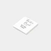 Thanks a brunch post wedding name date simple ポストイット (アングル)