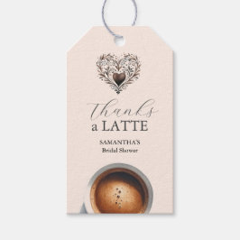 Thanks A Latte ブライダルシャワーファバータグ ギフトタグ
