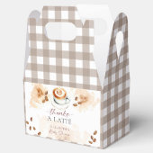 Thanks a Latté ベビーシャワーのコーヒーテーマ フェイバーボックス (オープン)