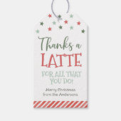 Thanks a Latte ホリデークリスマスタグ ギフトタグ (正面)