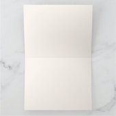 Thanks A Latte Cafe Bebe Coffee Bow Baby Shower サンキューカード (内部)