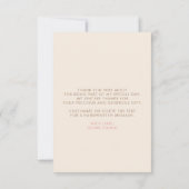 Thanks a Latte Coffee Themed Thank You サンキューカード (裏面)