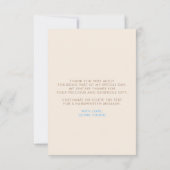 Thanks a Latte Coffee Themed Thank You サンキューカード (裏面)