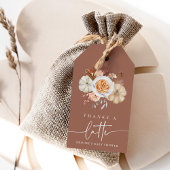 "Thanks a Latte" Pumpkin Spice Baby Shower Favor ギフトタグ