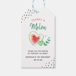 Thanks A Melon | スイカのバースデーお礼 ギフトタグ