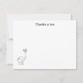“Thanks a Ton” Thank You Note Card (正面)