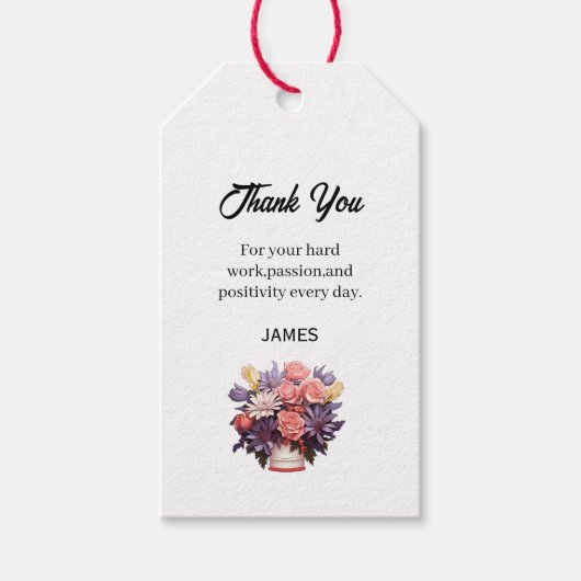 Thanks Appreciation Administrative Professionals  ギフトタグ (正面)