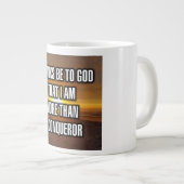 Thanks Be To God That I Am More Than A Conquer Mug ジャンボコーヒーマグカップ (正面右)