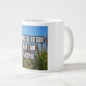 Thanks Be To God That I Am Peaceful Mug ジャンボコーヒーマグカップ (正面右)