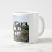 Thanks Be To God That I Am Sufficient Mug ジャンボコーヒーマグカップ (正面右)