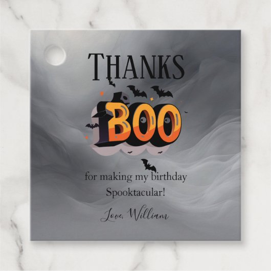 Thanks BOO for a Spooktacular Birthday Fall フェイバータグ (正面)