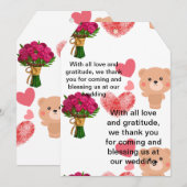 Thanks card サンキューカード (正面/裏面)