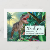 Thanks Dinosaurs Kids Jurassic World Postages ポストカード (正面/裏面)