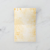 Thanks for Bee-ing You Bee Baby Shower サンキューカード (内部)