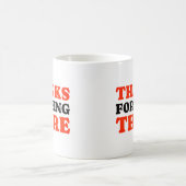 Thanks For Being There Minimal Typography Mug コーヒーマグカップ (中央)