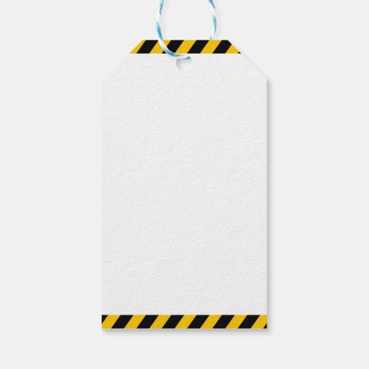 "Thanks for Building Memories –Construction Party ギフトタグ (裏面)