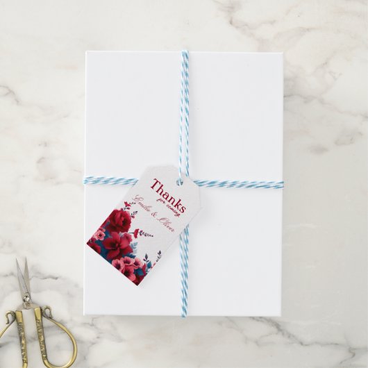 Thanks for coming and your name ギフトタグ (より糸付き)