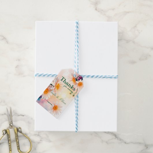 Thanks for coming and your name ギフトタグ (より糸付き)