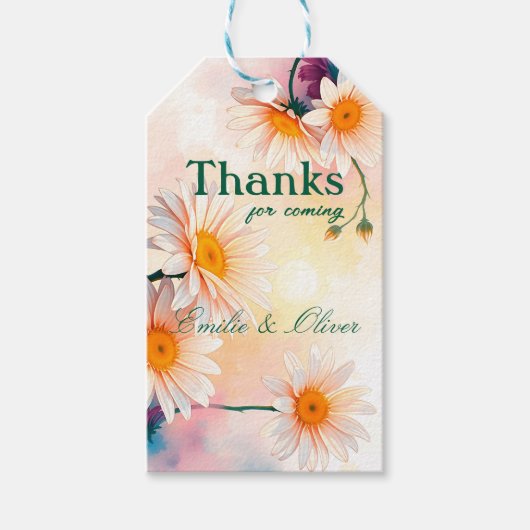 Thanks for coming and your name ギフトタグ (正面)