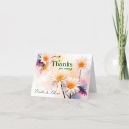 Thanks for coming and your name サンキューカード