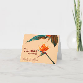 Thanks for coming and your name サンキューカード